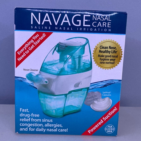 Navage Other - Navage Saline Nasal Care - Teal & White